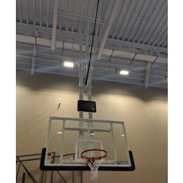 DualTube FIBA 2 ceiling retractable basketball goals