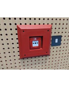 Fire alarm call point padding for sports halls