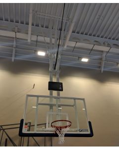 DualTube FIBA 2 ceiling retractable basketball goals