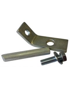 Gymnastic floor anchor from Continental Sports Ltd - metal plate, solid floor anchor, bolt and washer