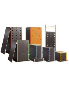 Advanced cube set for indoor parkour training