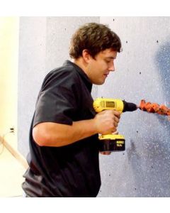 Installation of a primary traversing wall by Continental Sports Ltd engineers
