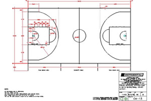 basketball court layout description